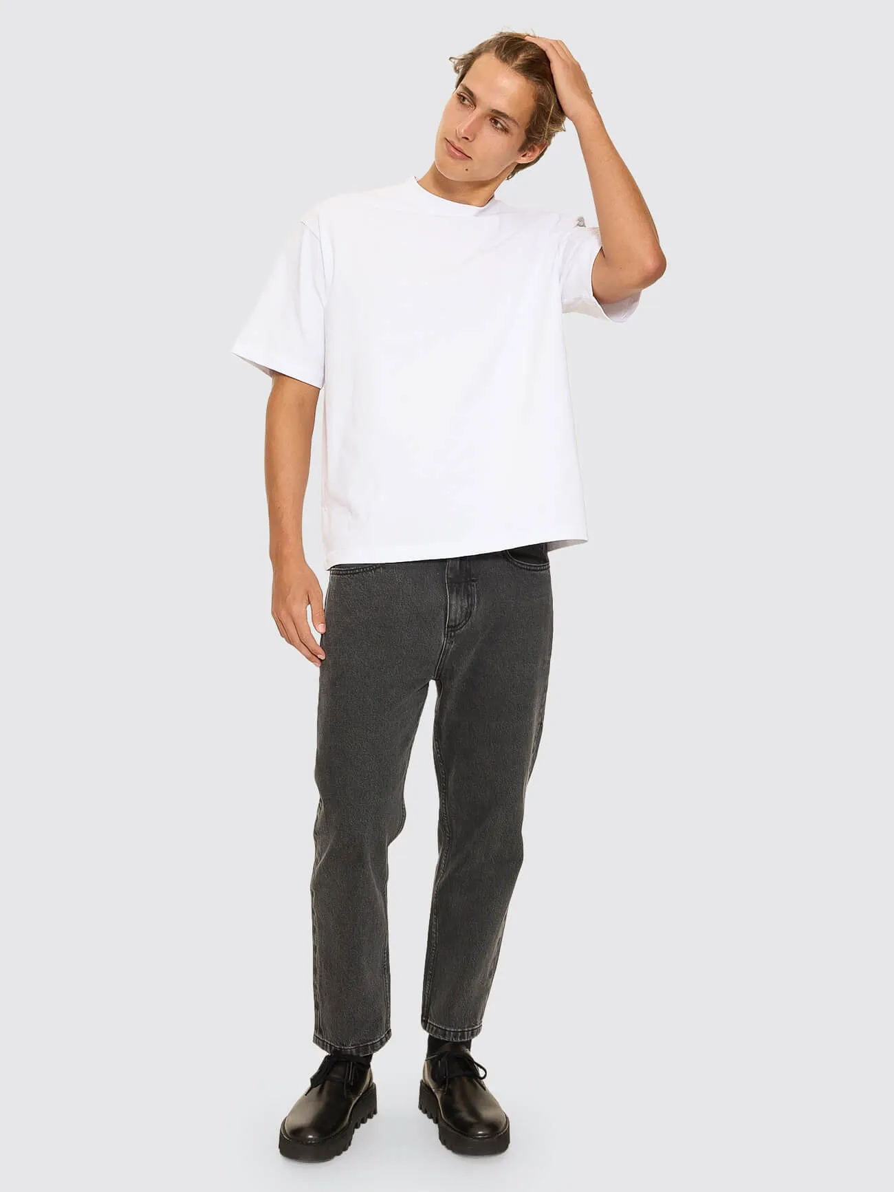 Thrills Military Box Fit Oversized Cropped Tee - White sold by Thrills product image thumbnail 4