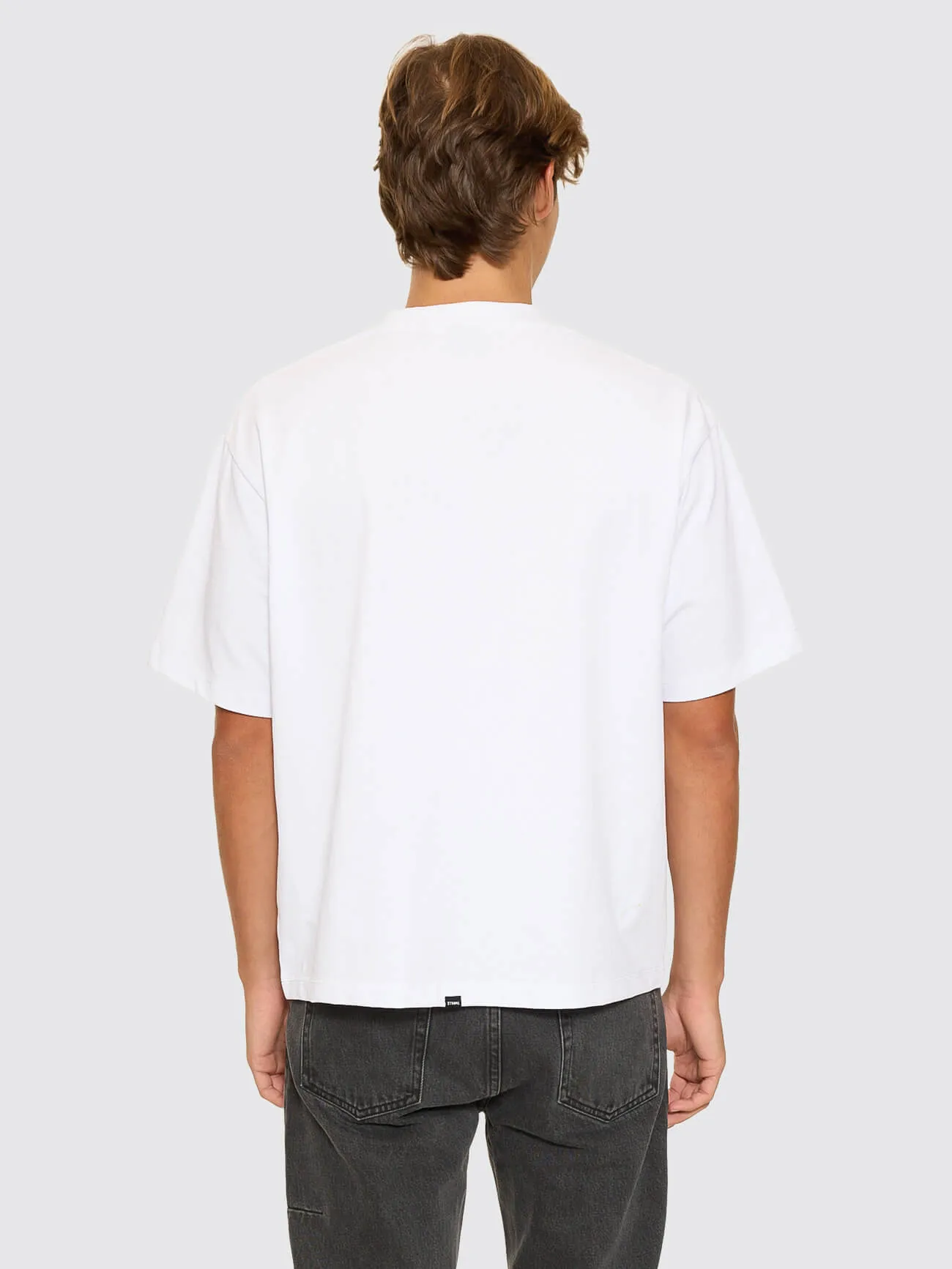 Thrills Military Box Fit Oversized Cropped Tee - White sold by Thrills product image thumbnail 2