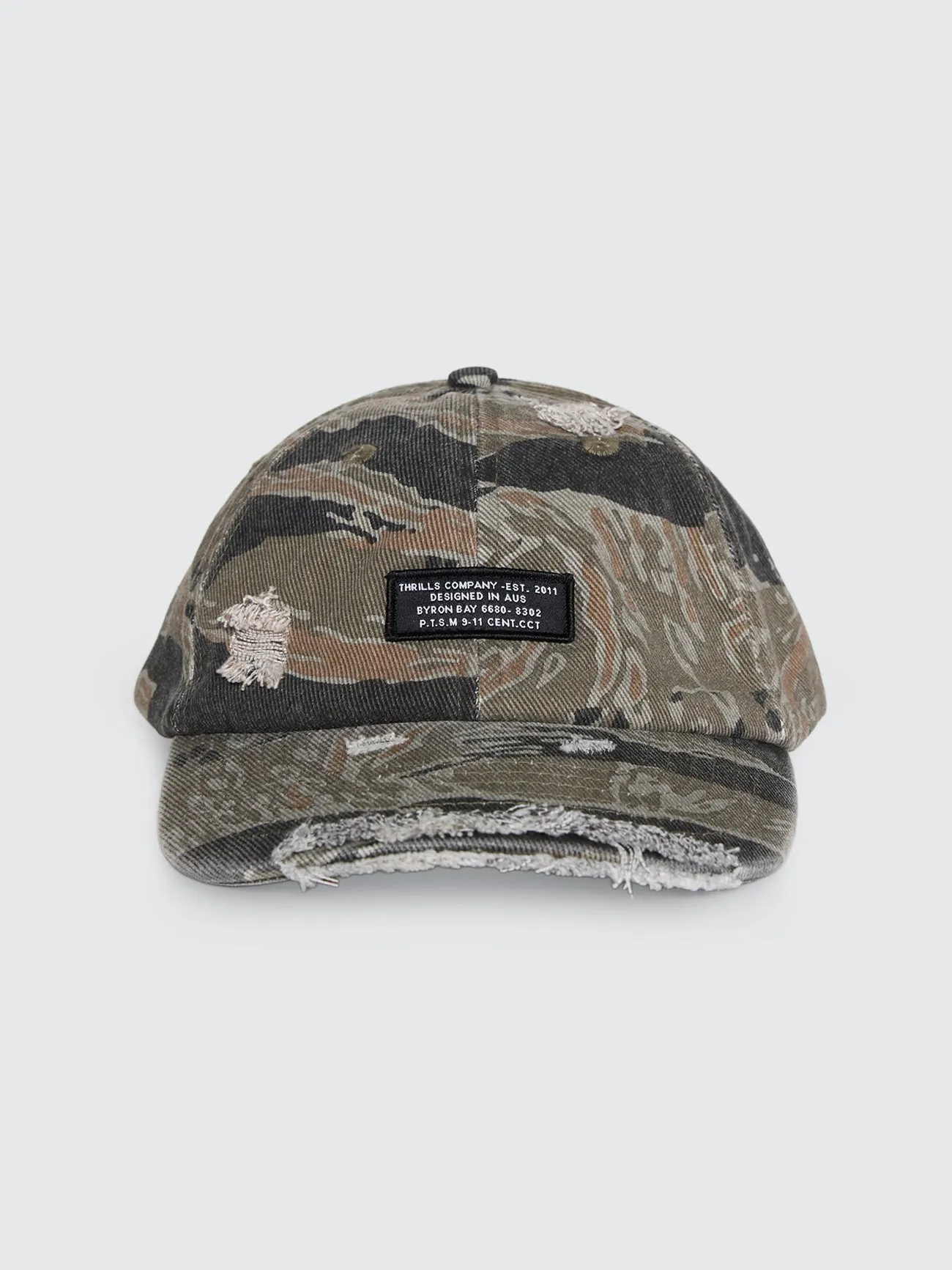 Issued 6 Panel Camo Cap - Black Tiger sold by Thrills
