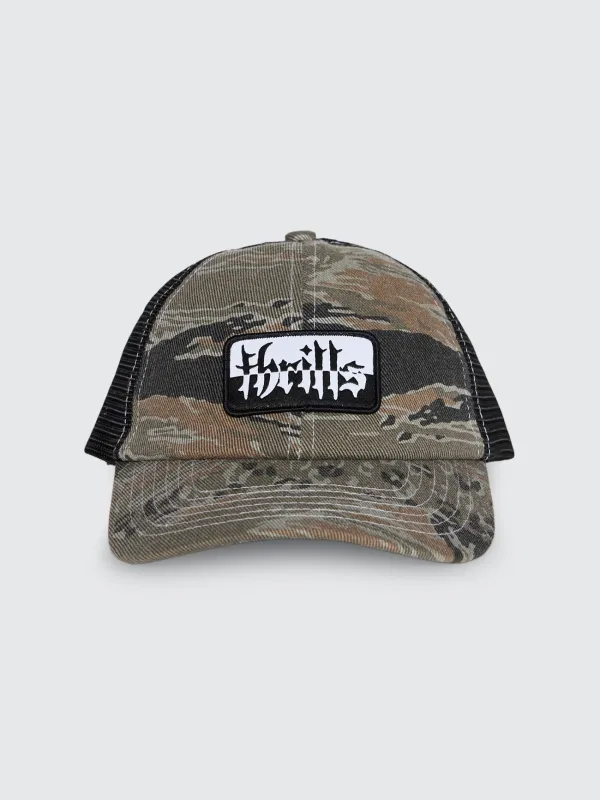 Cheap Thrills Camo Trucker - Black Tiger sold by Thrills