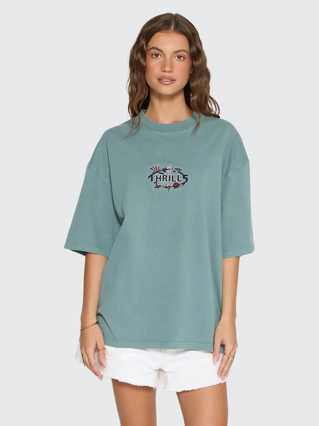 Beauty Around Us Oversized Tee - Green Coast sold by Thrills product image thumbnail 2