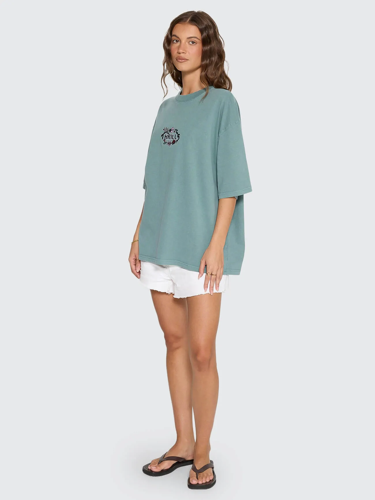 Beauty Around Us Oversized Tee - Green Coast sold by Thrills product image thumbnail 4