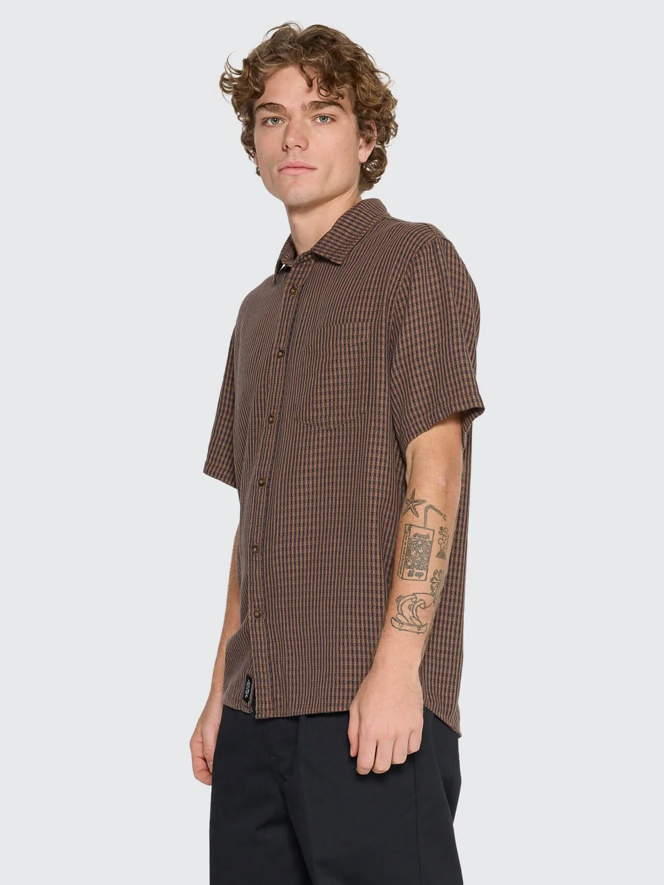 Ever Short Sleeve Shirt - Trader Brown sold by Thrills product image thumbnail 2