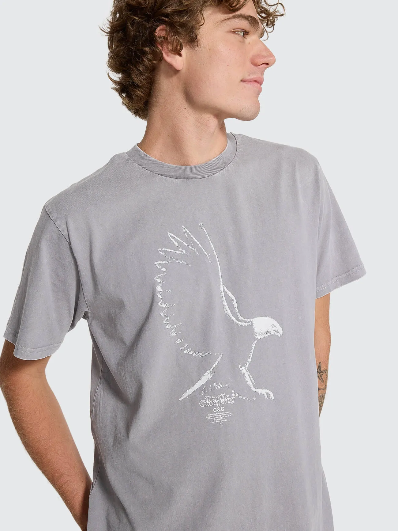 Speed Metal Merch Fit Tee - Marble Grey sold by Thrills product image thumbnail 2