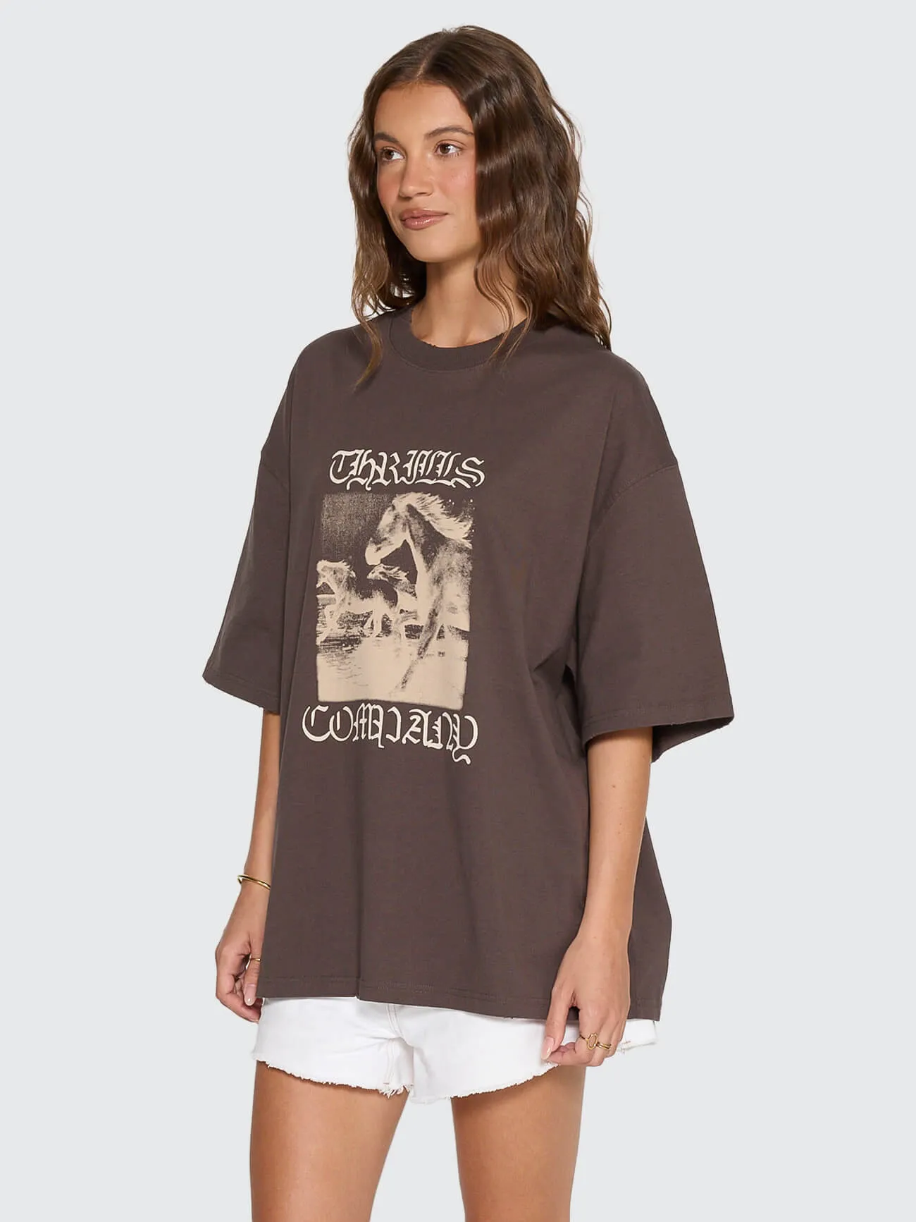 Rampage Oversized Tee - Stallion sold by Thrills product image thumbnail 4