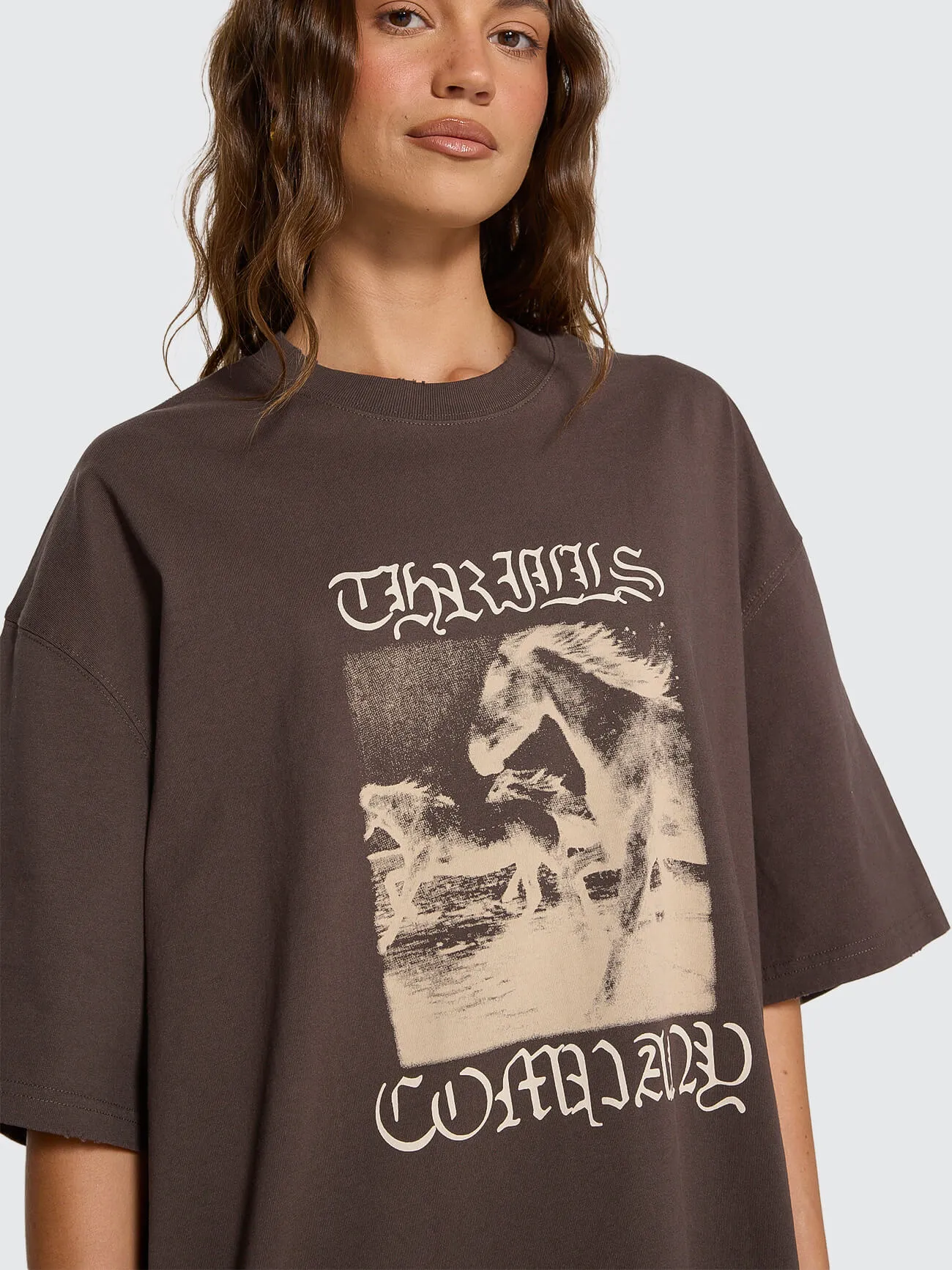 Rampage Oversized Tee - Stallion sold by Thrills product image thumbnail 2