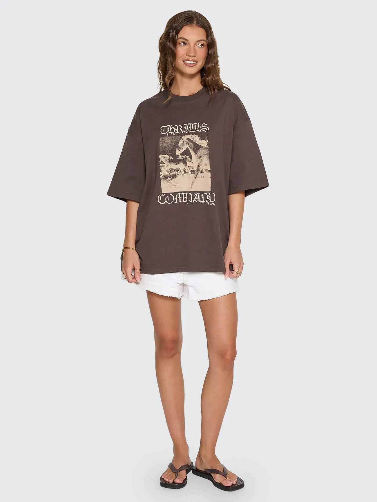 Rampage Oversized Tee - Stallion sold by Thrills product image thumbnail 3