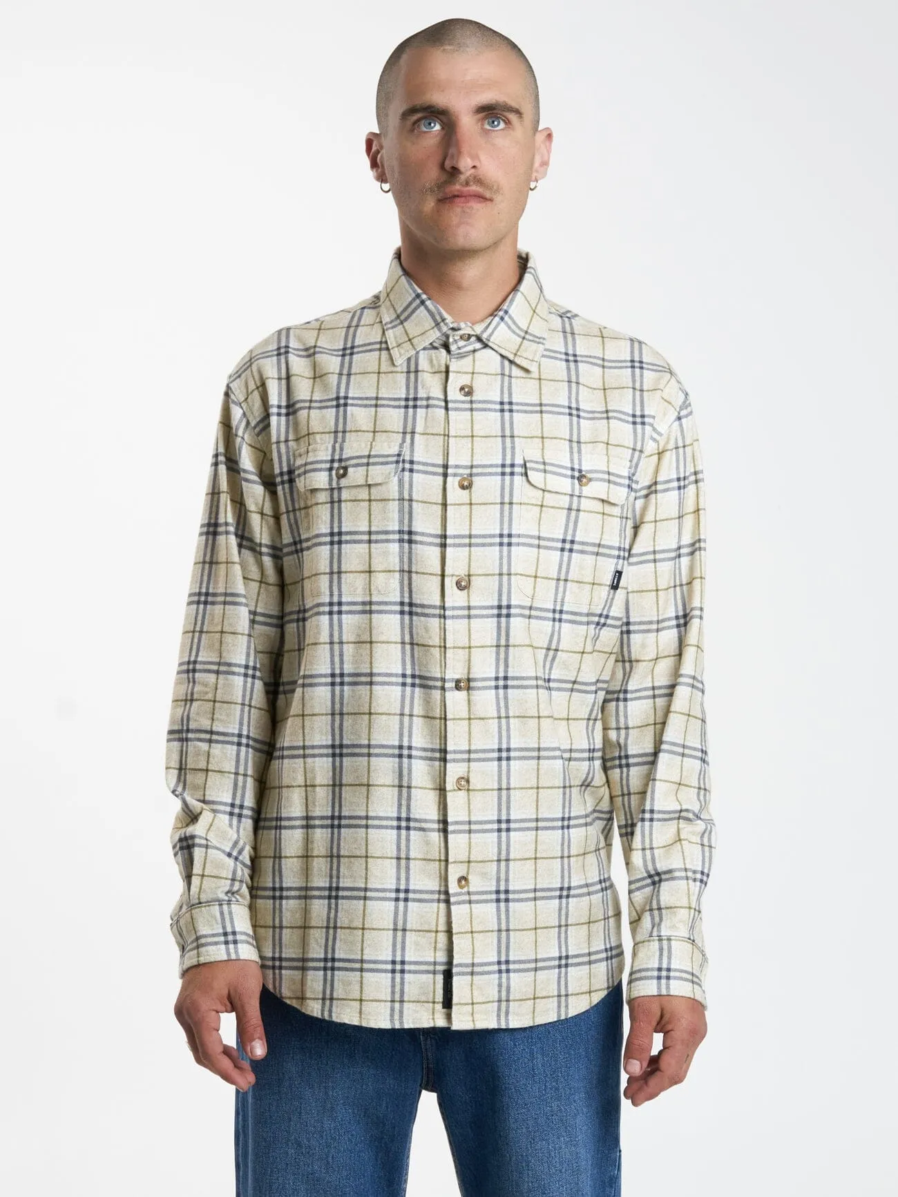 Genuine Oversized Flannel Shirt - Unbleached sold by Thrills