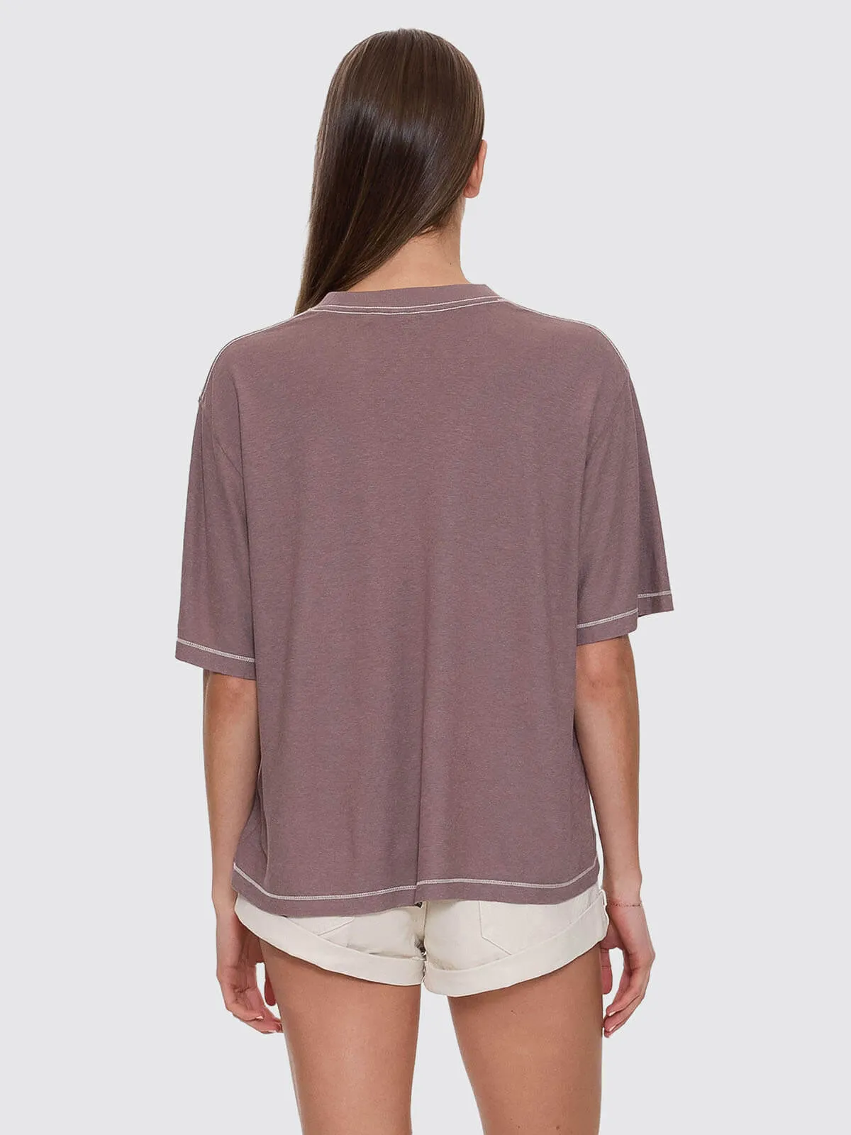 Hemp Square Tee - Shroom sold by Thrills product image thumbnail 4