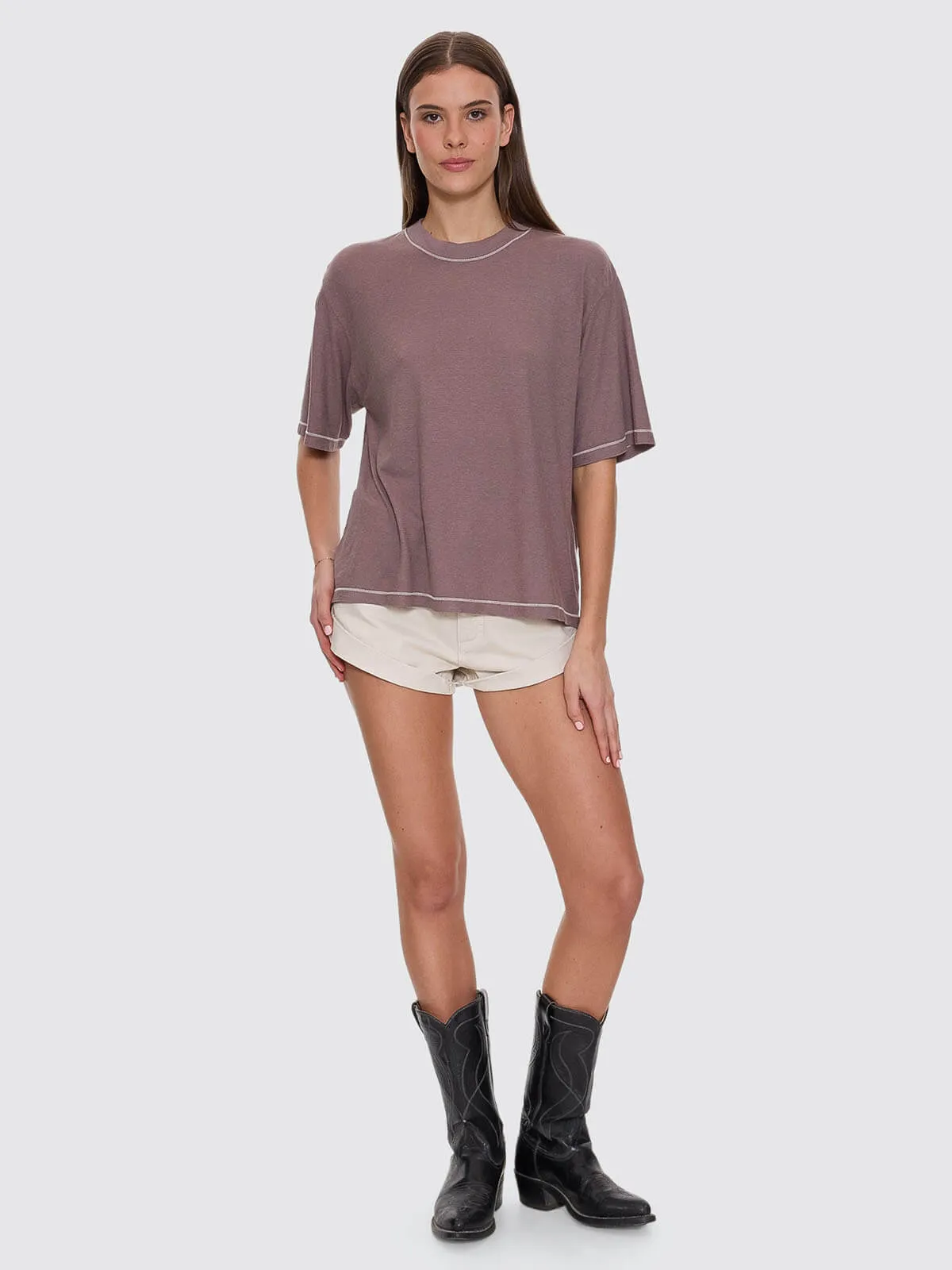 Hemp Square Tee - Shroom sold by Thrills product image thumbnail 3