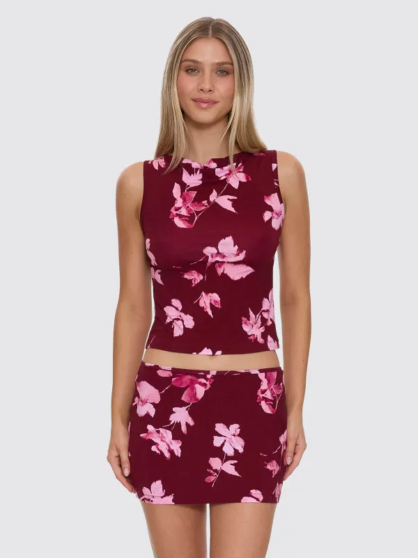 Full Bloom Tank - Pomegranate sold by Thrills