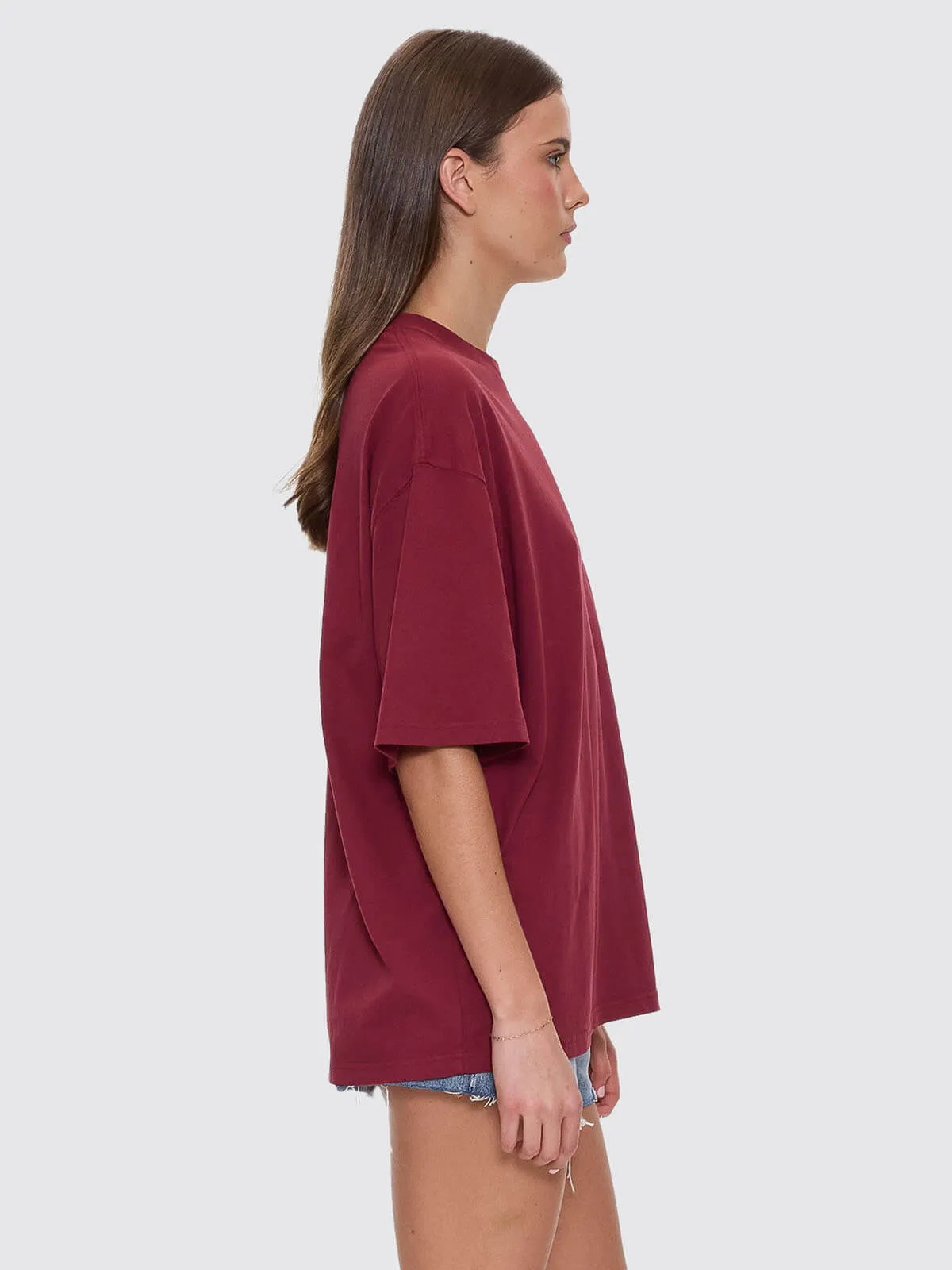 Full Bloom Oversized Tee - Pomegranate sold by Thrills product image thumbnail 5