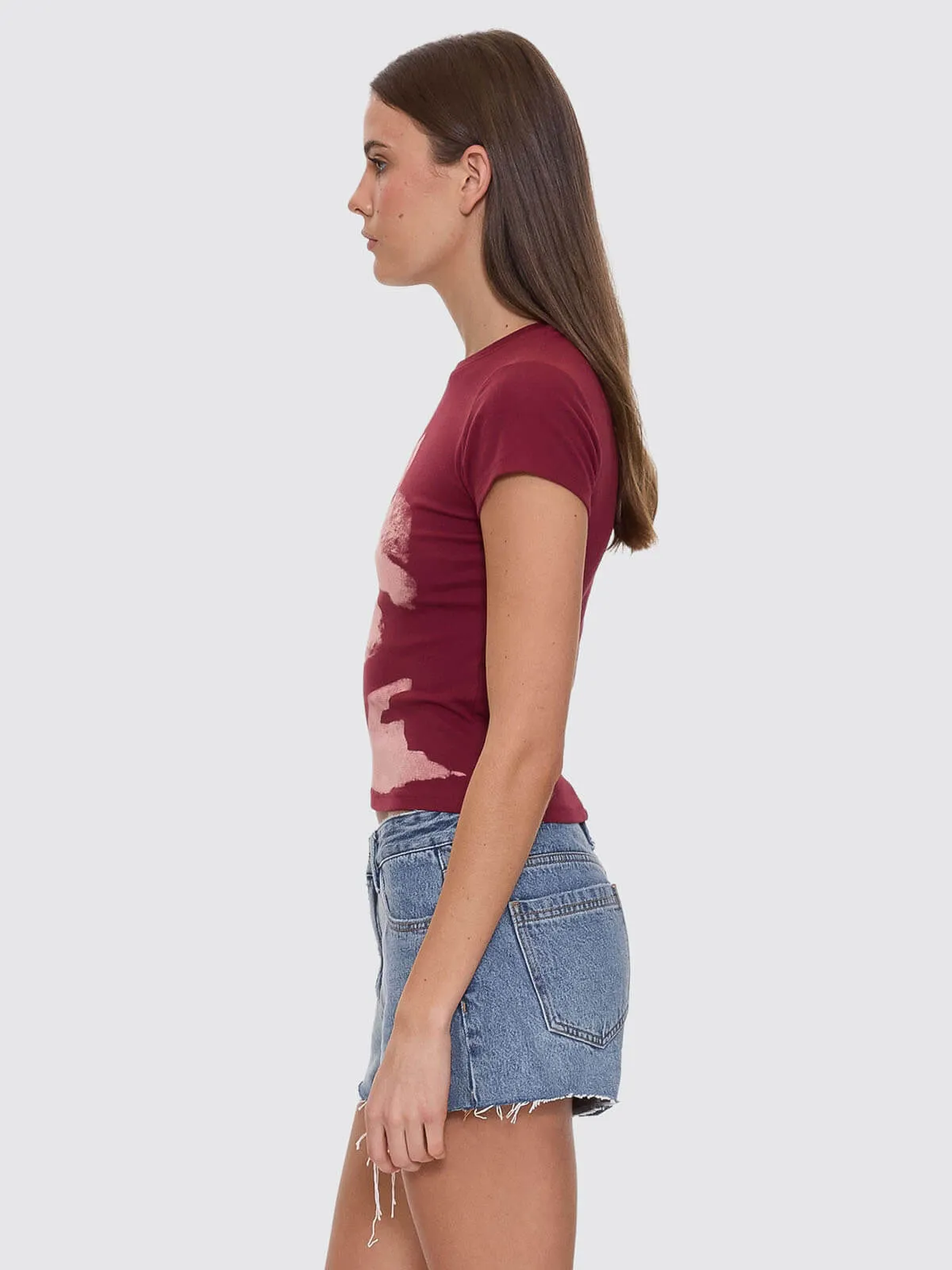 Full Bloom Club Tee - Pomegranate sold by Thrills product image thumbnail 3