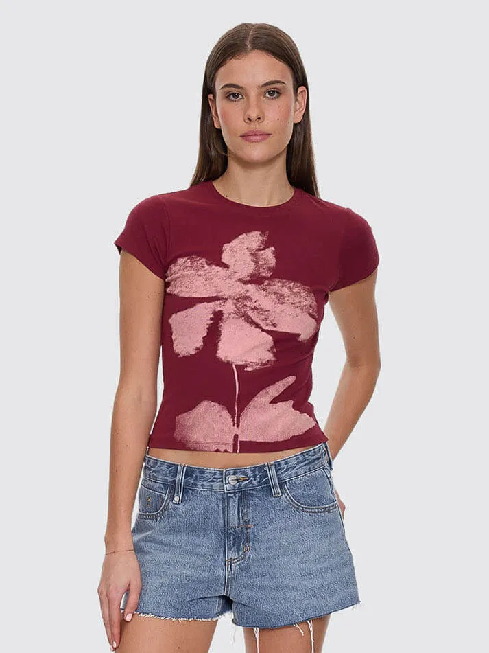 Full Bloom Club Tee - Pomegranate sold by Thrills