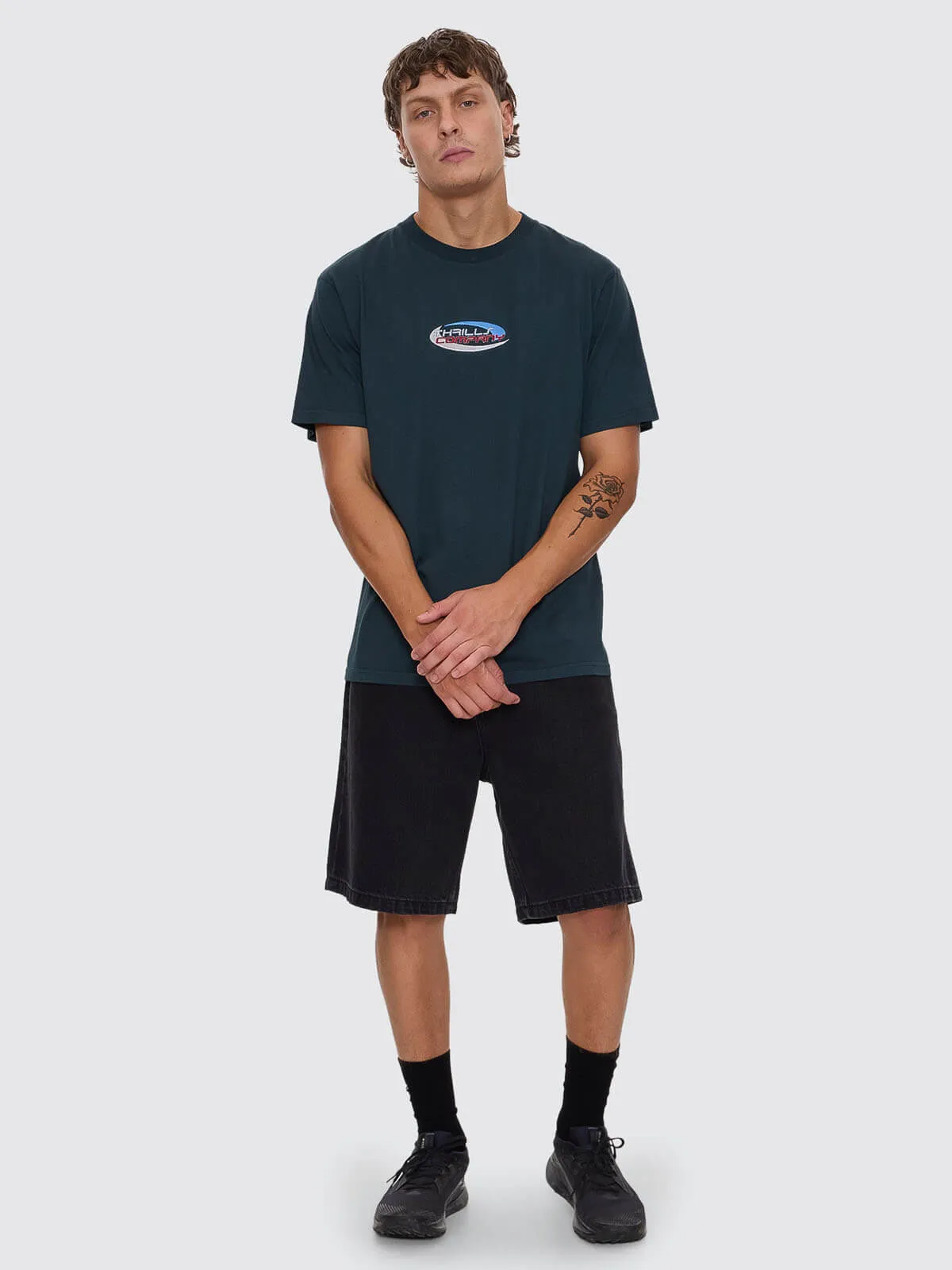 Track Record Merch Fit Tee - Jasper Green sold by Thrills product image thumbnail 3