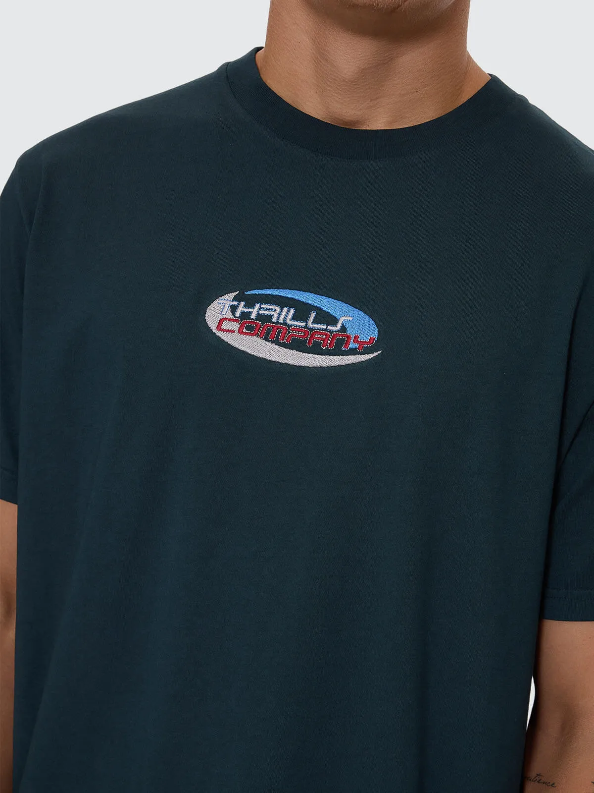 Track Record Merch Fit Tee - Jasper Green sold by Thrills product image thumbnail 2