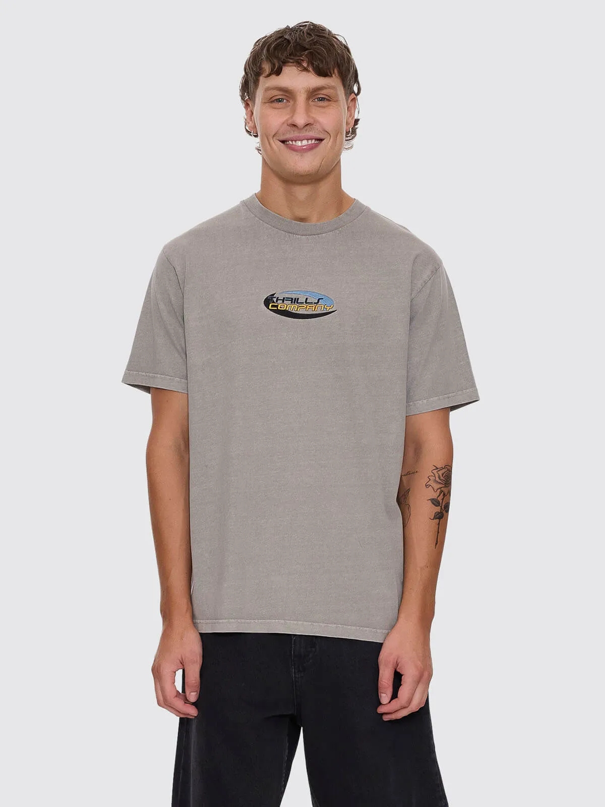 Track Record Merch Fit Tee - Fog sold by Thrills