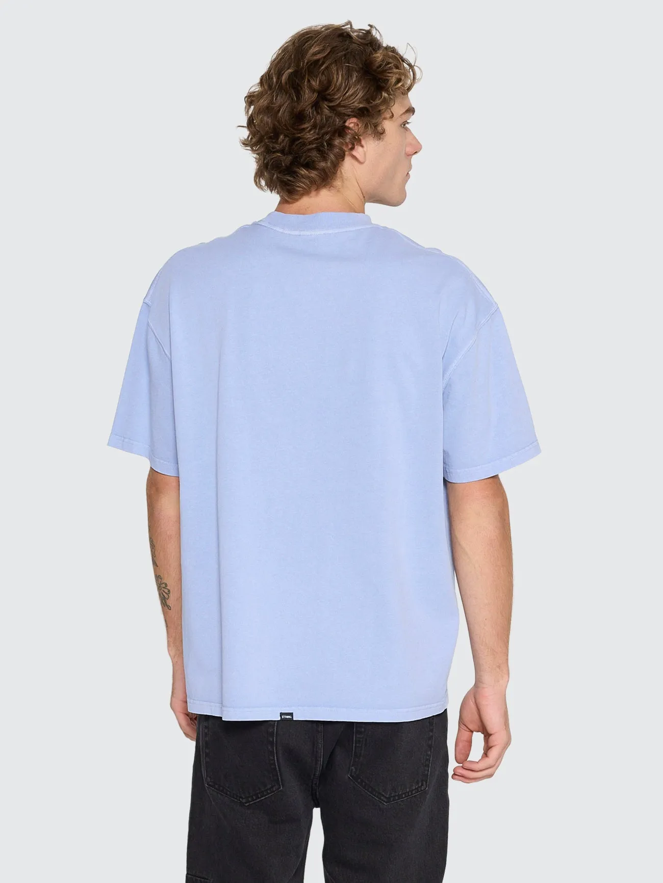 Thrills Service Heavy Weight Box Fit Oversize Tee - Cornflower Blue sold by Thrills product image thumbnail 4