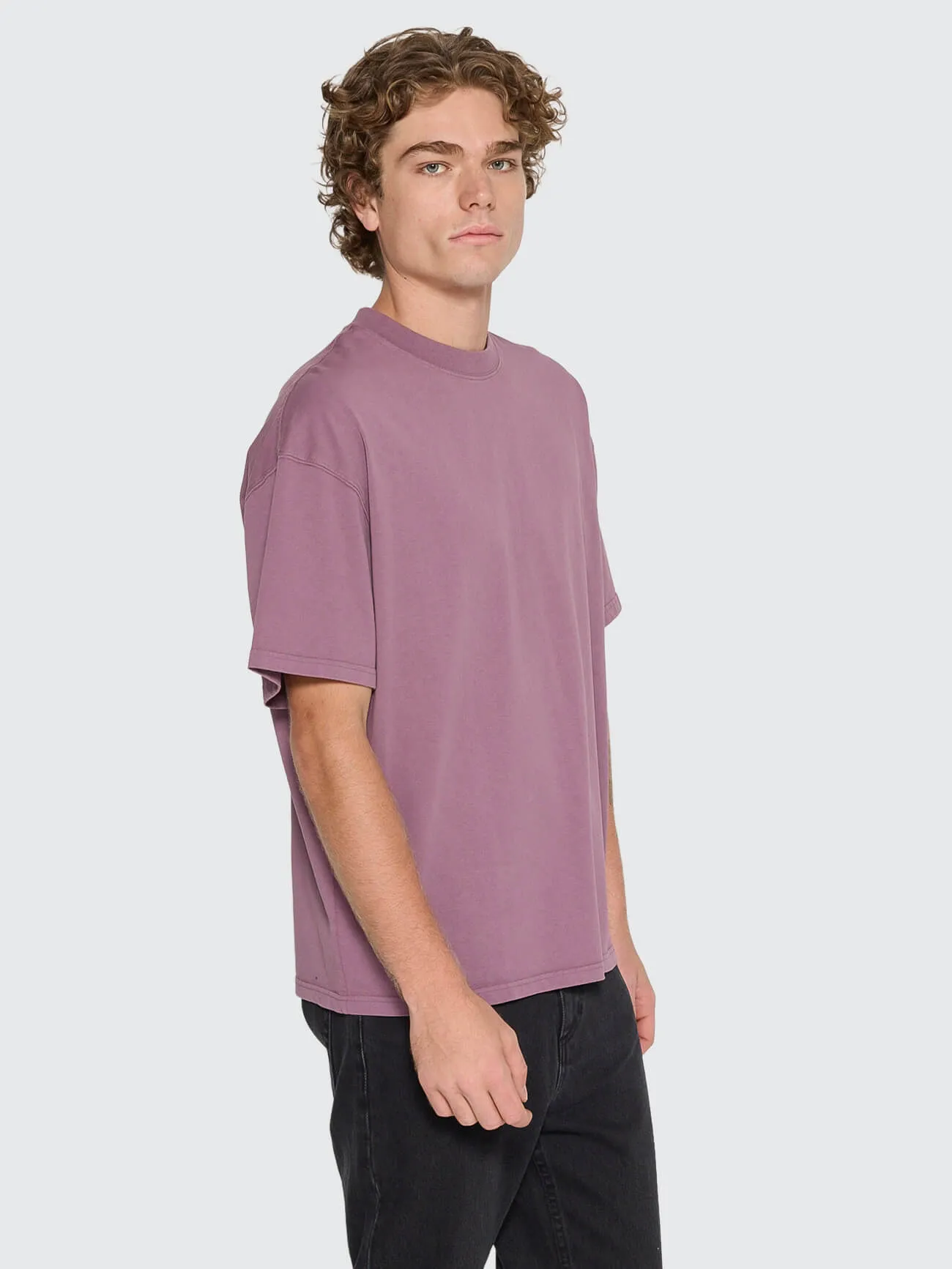Thrills Service Heavy Weight Box Fit Oversize Tee - Vintage Mauve sold by Thrills product image thumbnail 5