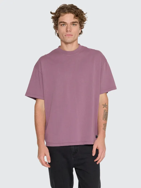 Thrills Service Heavy Weight Box Fit Oversize Tee - Vintage Mauve sold by Thrills