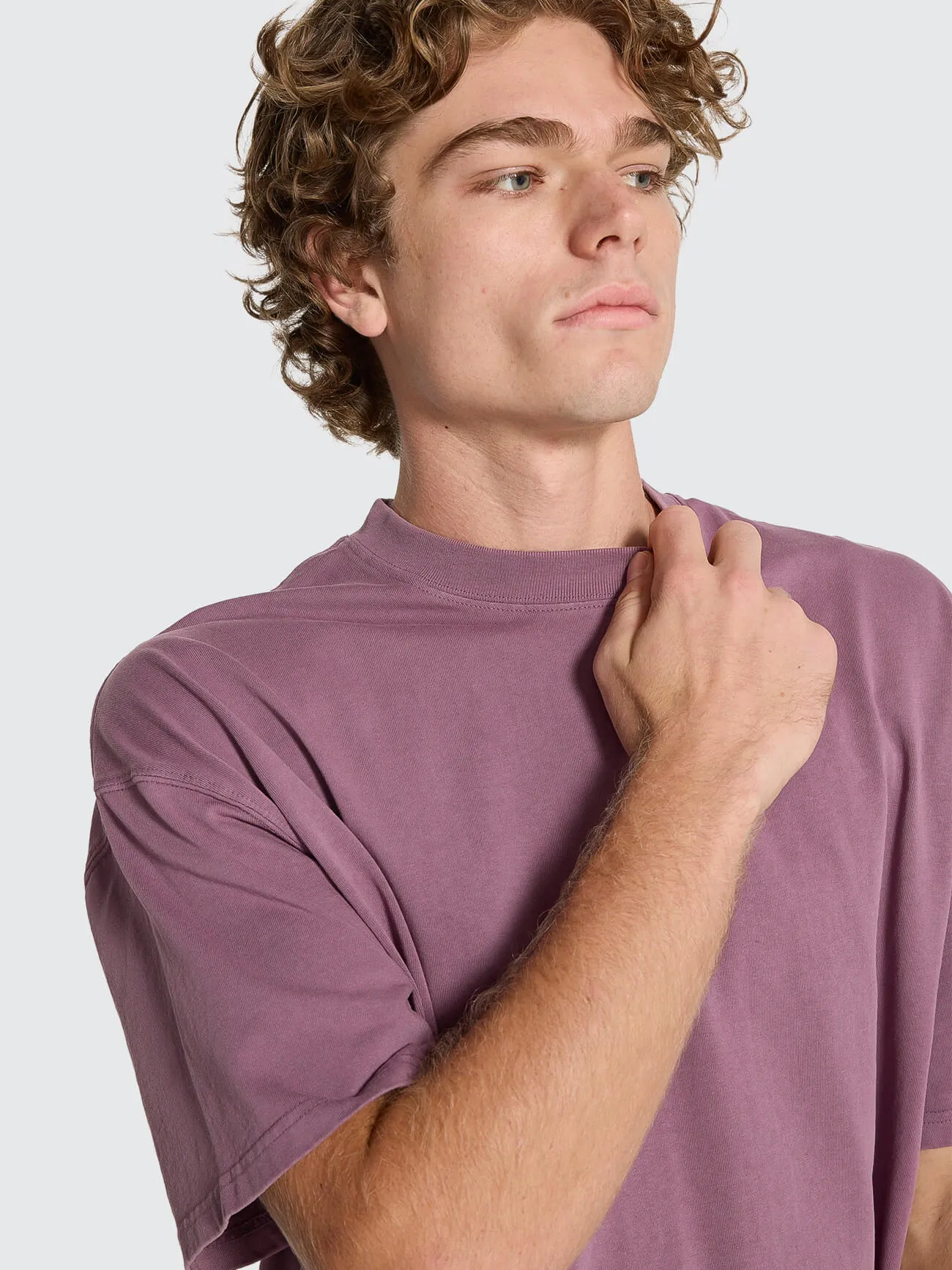 Thrills Service Heavy Weight Box Fit Oversize Tee - Vintage Mauve sold by Thrills product image thumbnail 4