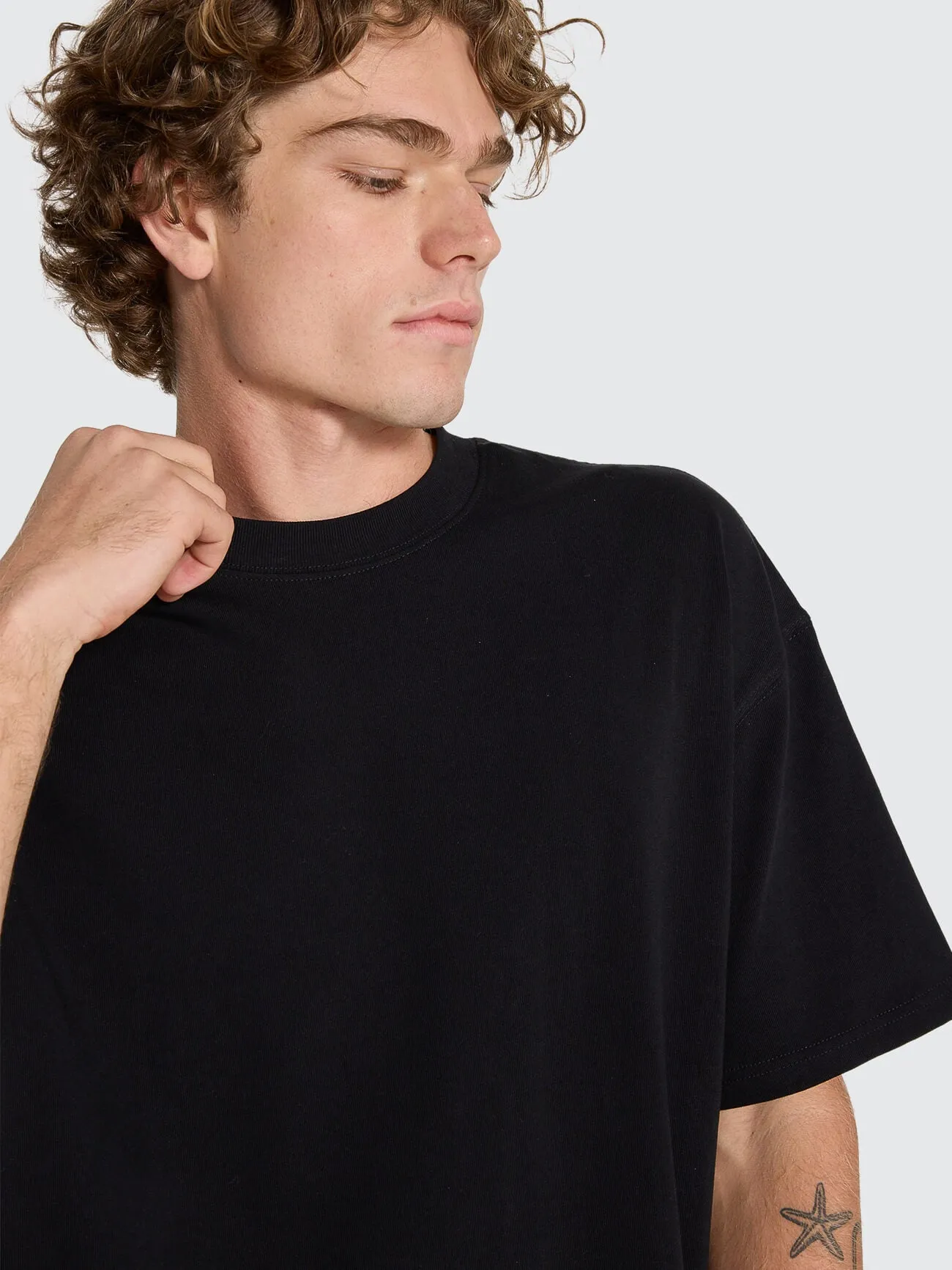 Thrills Service Heavy Weight Box Fit Oversize Tee - Black sold by Thrills product image thumbnail 5