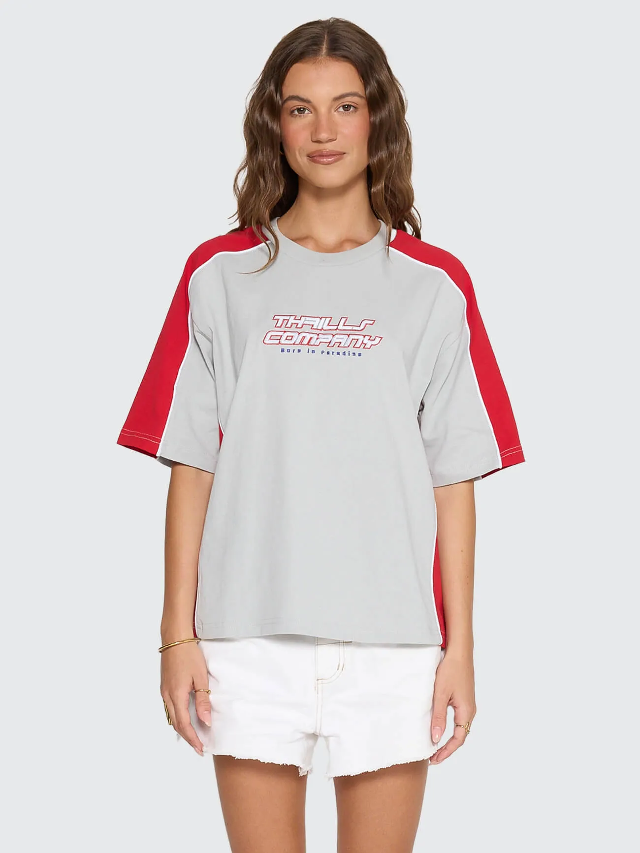 Rewind Square Tee - Glacier Grey sold by Thrills product image thumbnail 2