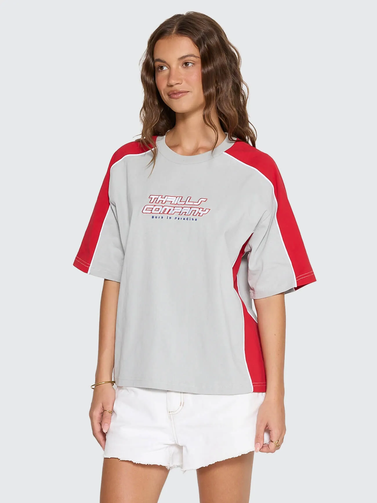 Rewind Square Tee - Glacier Grey sold by Thrills product image thumbnail 4