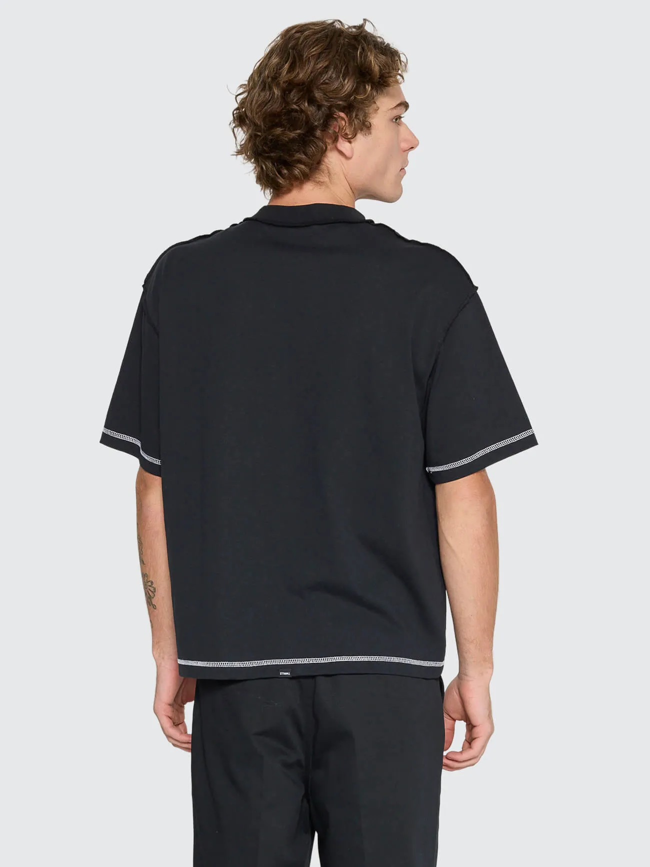 Rose Brigade Box Oversize Crop Tee - Washed Black sold by Thrills product image thumbnail 4