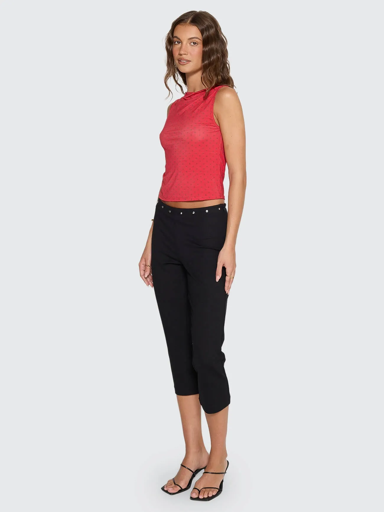 New Romance Tank - Red Polka Dot sold by Thrills product image thumbnail 4