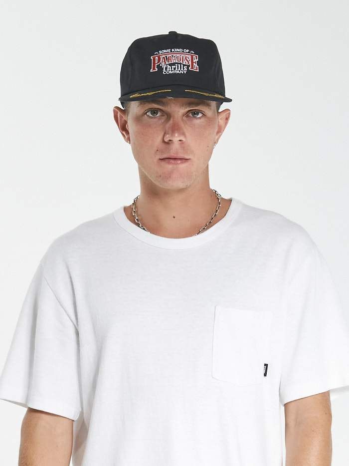 Speed Wreath 5 Panel Cap - Black sold by Thrills