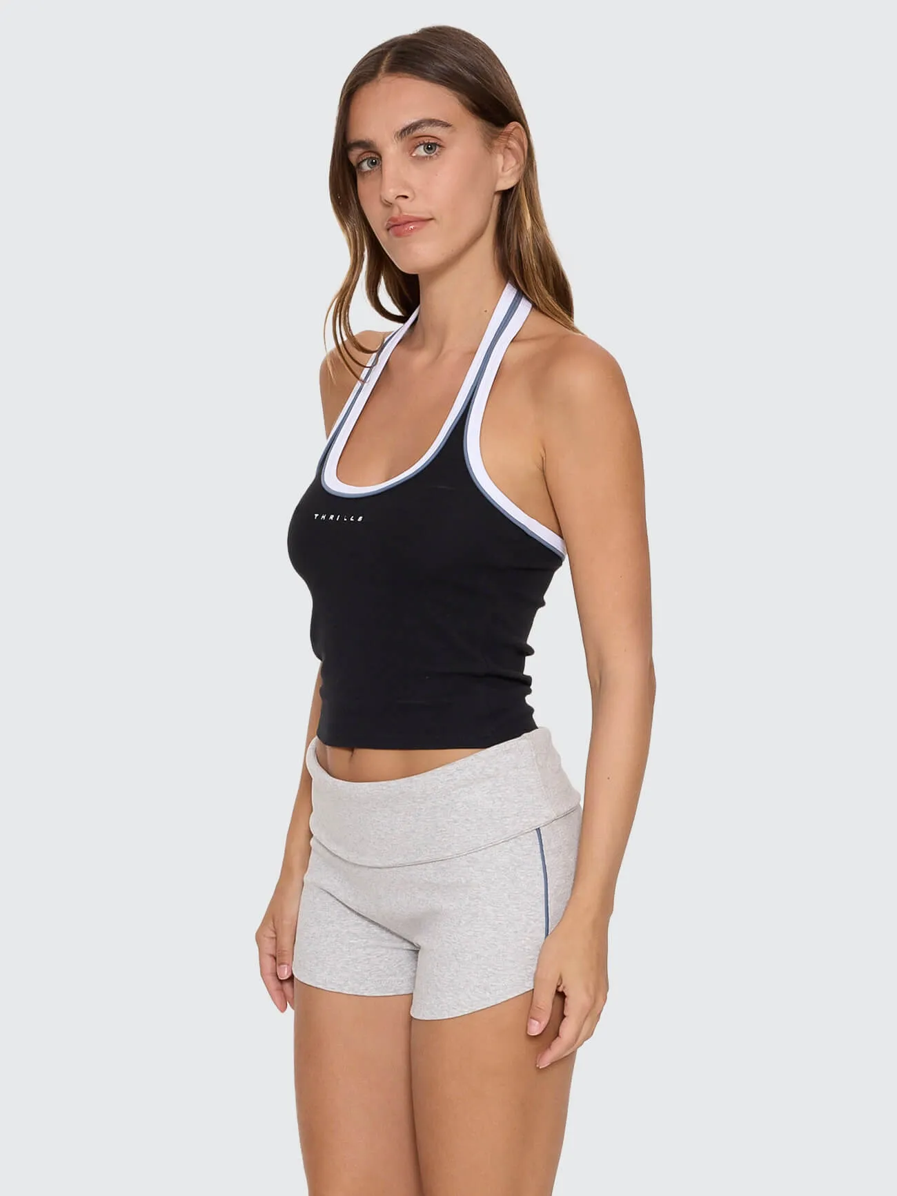 Compact Spaces Halter Top - Black sold by Thrills product image thumbnail 2