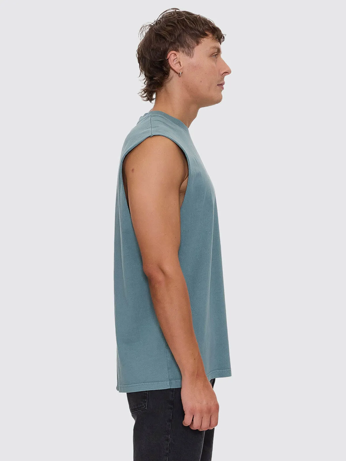 A Haven For The Restless Merch Fit Muscle Tee - Green Coast sold by Thrills product image thumbnail 5