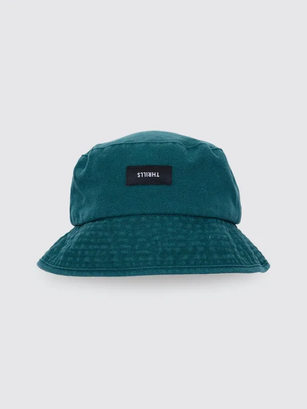 Minimal Thrills Bucket Hat - Jasper Green sold by Thrills