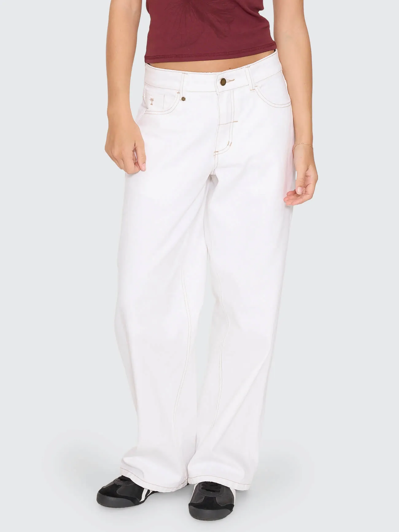Billie Low Rise Baggy Jean - Vintage White sold by Thrills product image thumbnail 2