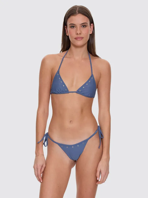 Living Easy Eyelet String Bikini Top - Bluefin made by Thrills