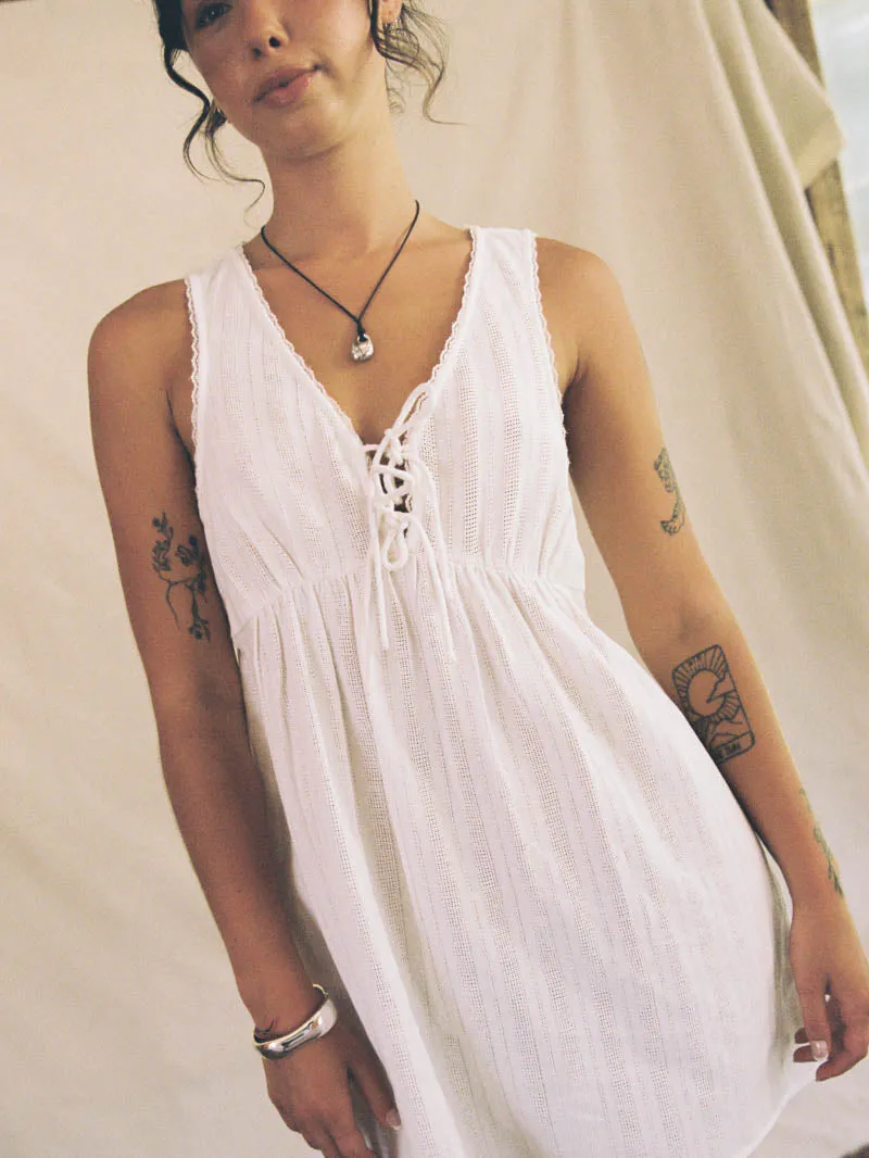Unhinged Mini Dress - White sold by Thrills product image thumbnail 2