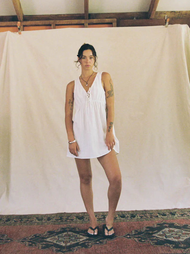 Unhinged Mini Dress - White sold by Thrills product image thumbnail 5