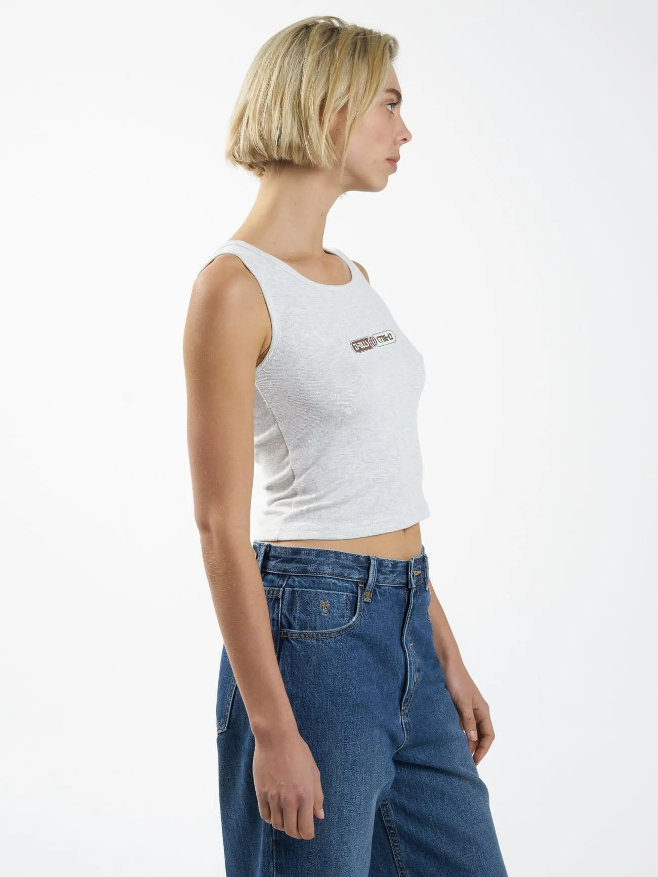 Global Double Nation Y2K Tank - White Marble sold by Thrills product image thumbnail 4