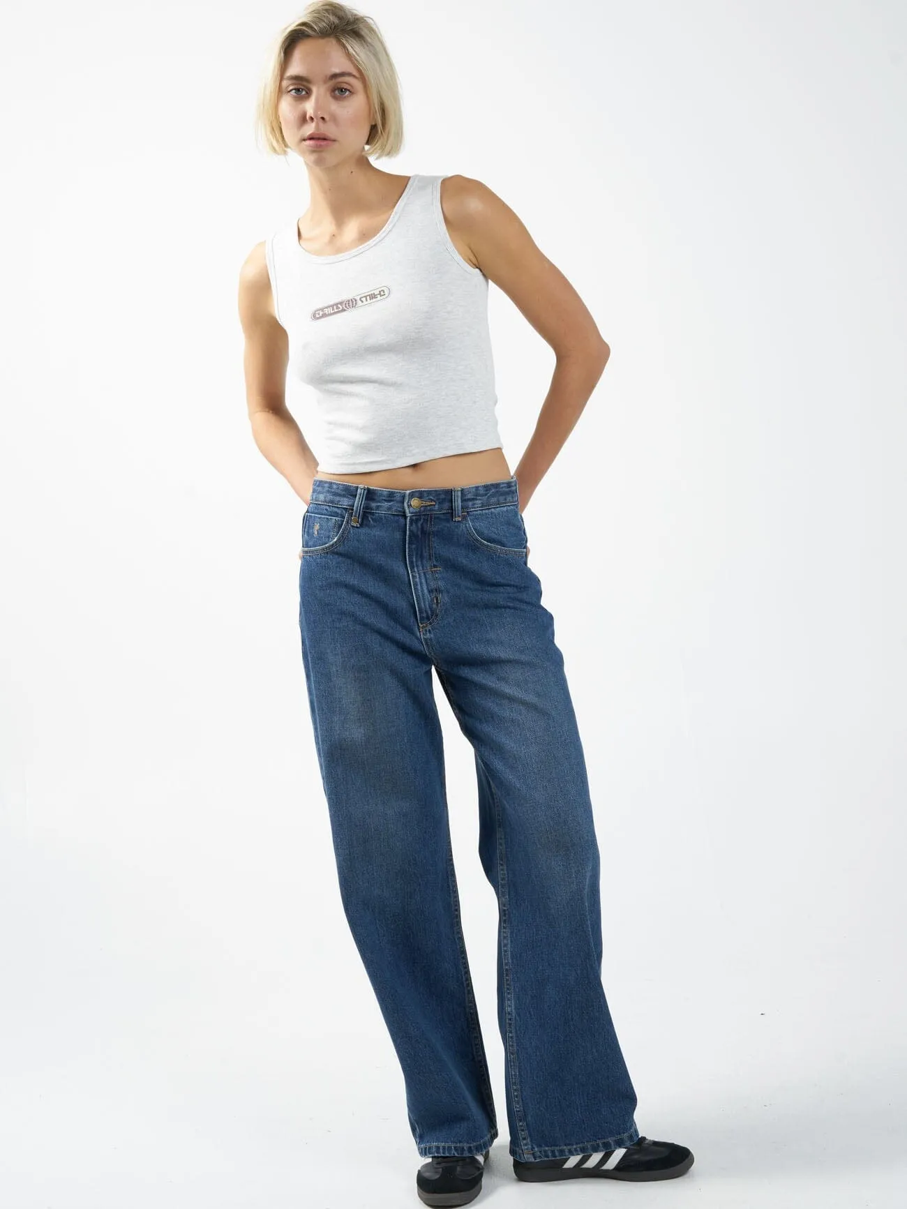 Global Double Nation Y2K Tank - White Marble sold by Thrills product image thumbnail 5