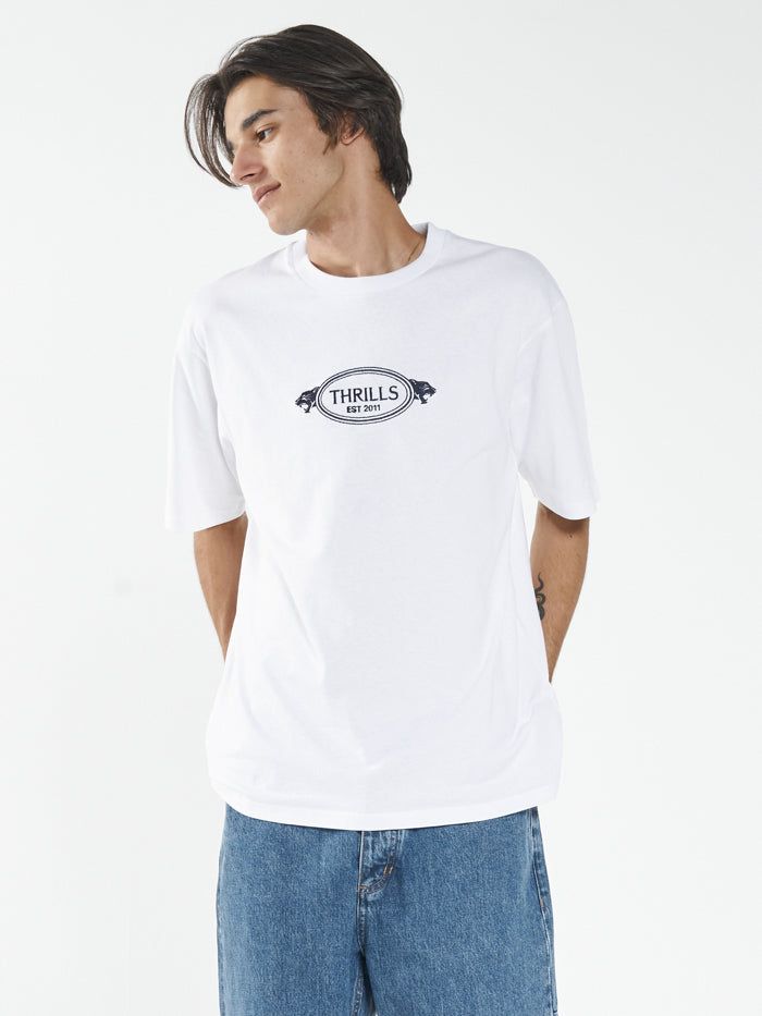 From The Beginning Oversize Fit Tee - White sold by Thrills product image thumbnail 4