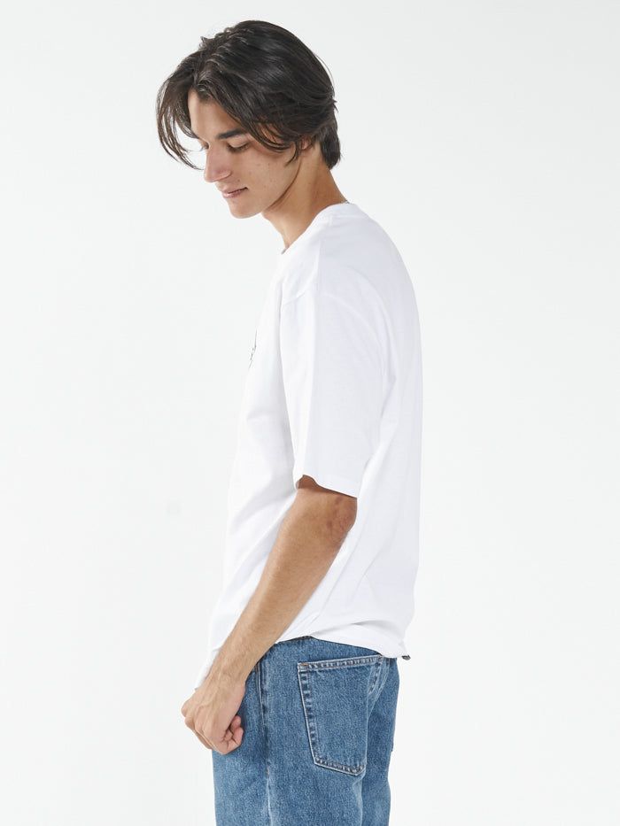 From The Beginning Oversize Fit Tee - White sold by Thrills product image thumbnail 3