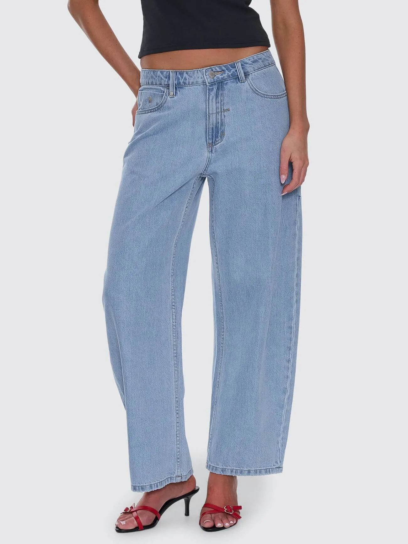 Sloane Low Rise Barrel Jean - Ageless Blue sold by Thrills product image thumbnail 2