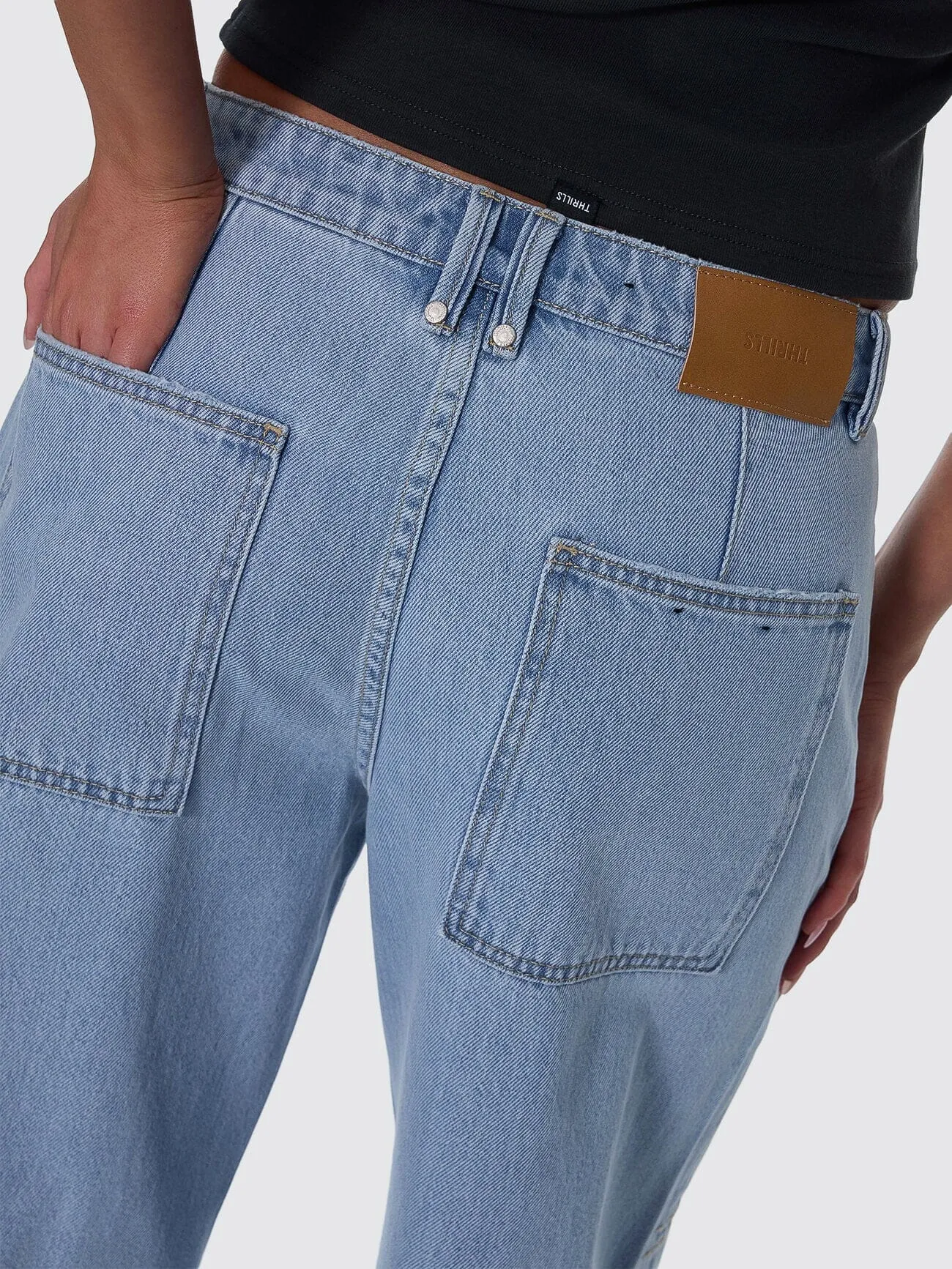 Sloane Low Rise Barrel Jean - Ageless Blue sold by Thrills product image thumbnail 5