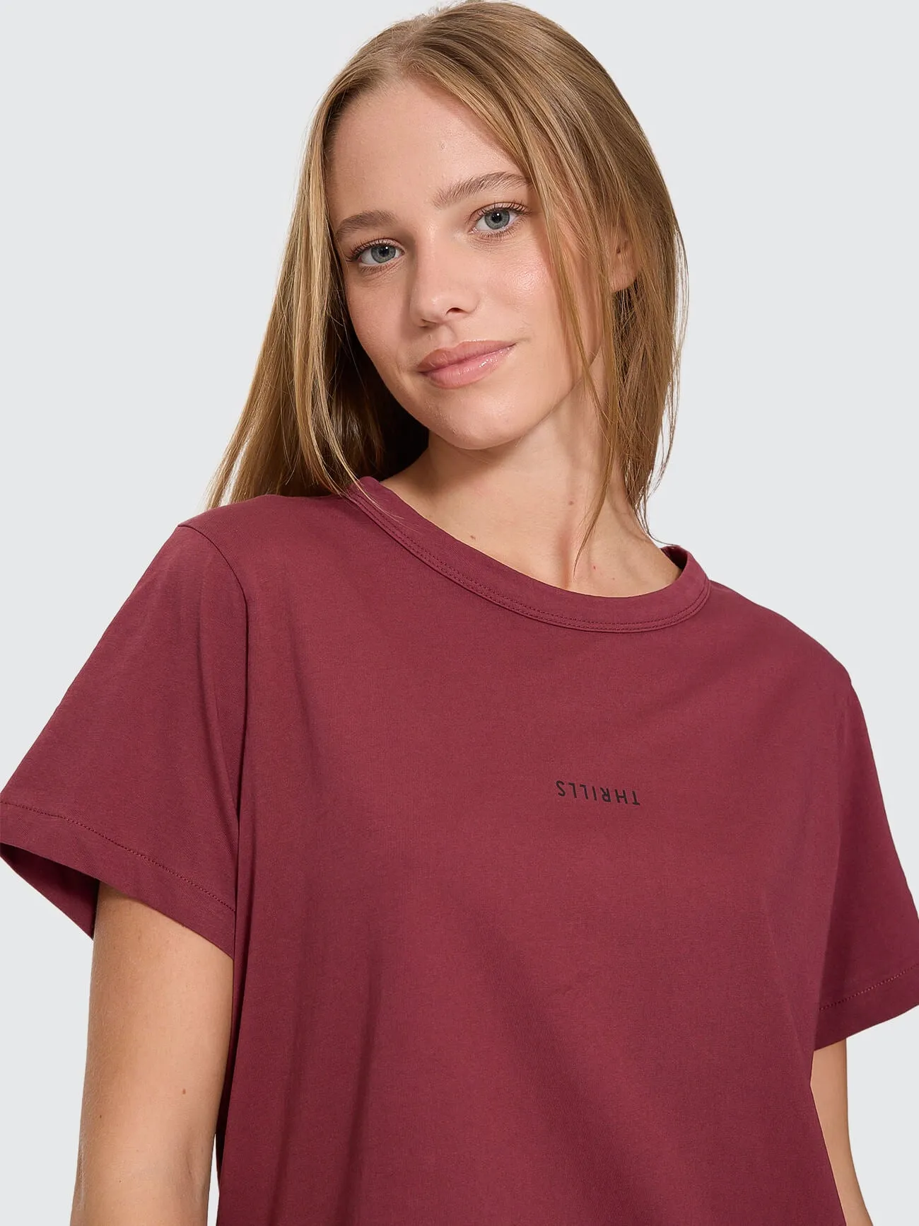 Minimal Thrills Relaxed Tee - New Maroon sold by Thrills product image thumbnail 2