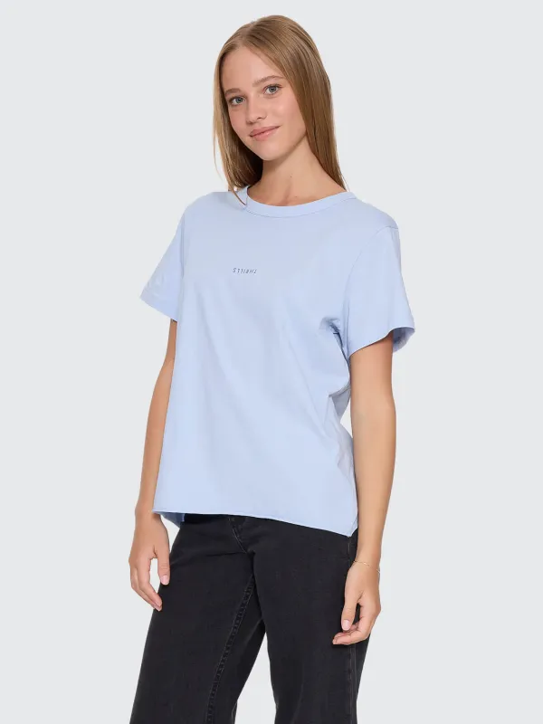 Minimal Thrills Relaxed Tee - Placid Blue sold by Thrills