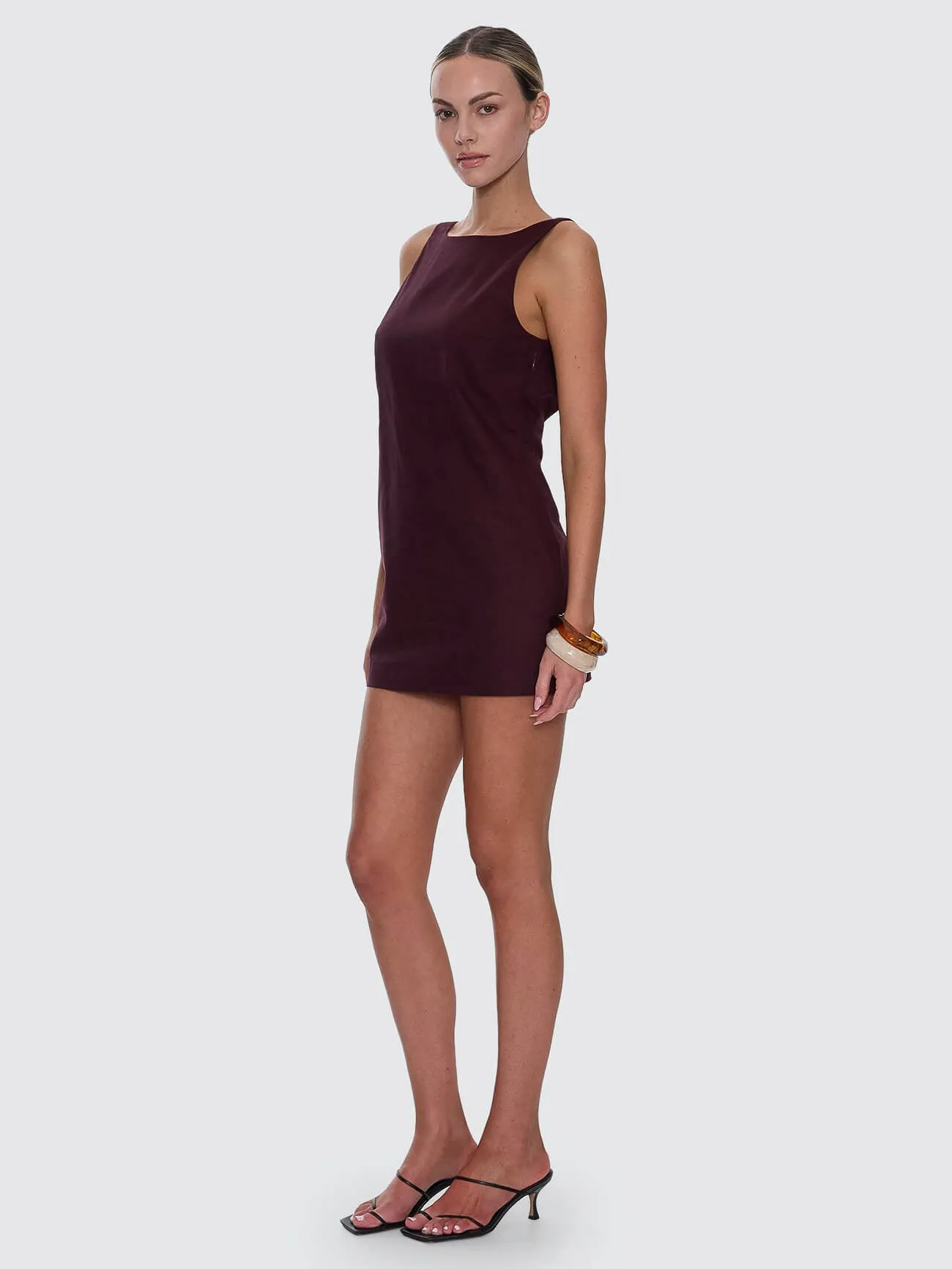 Evelyn Mini Dress - Bitter Chocolate sold by Thrills product image thumbnail 5