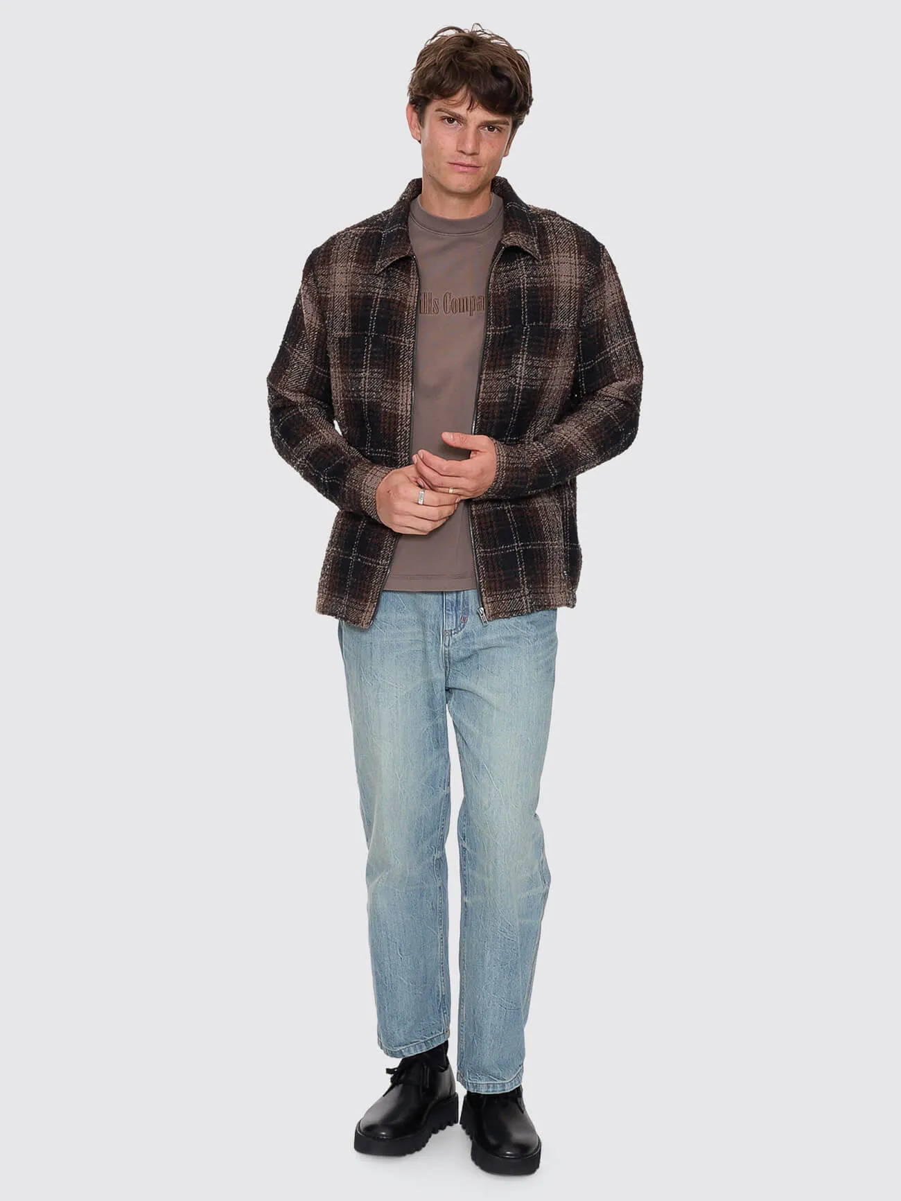 Primitive Cropped Flannel Jacket - Falcon sold by Thrills product image thumbnail 5