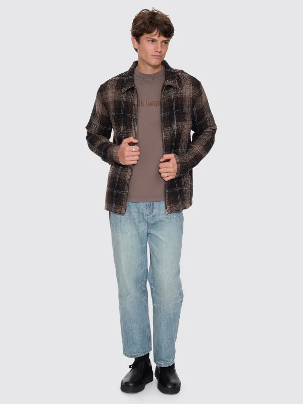 Primitive Cropped Flannel Jacket - Falcon made by Thrills