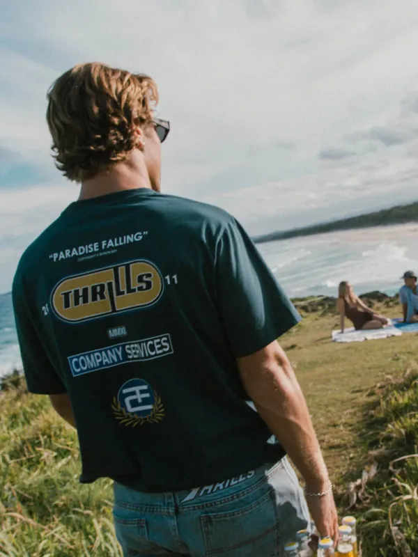 Paradise Falling Merch Fit Tee - Federal Blue sold by Thrills